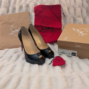 Christian Louboutin "Very New Prive 120" Patent Leather Heels